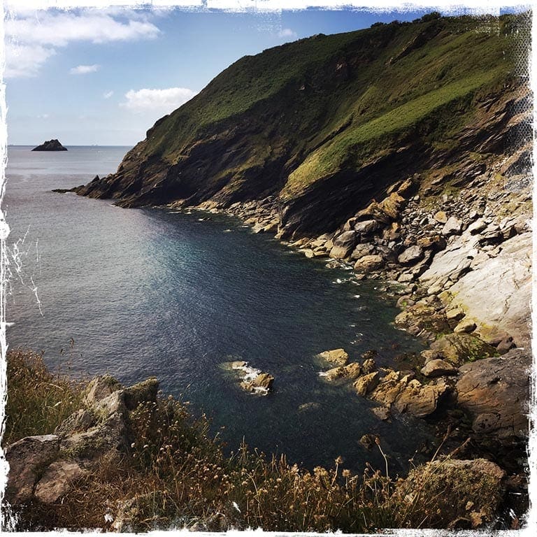 Portloe countryside Cornwall