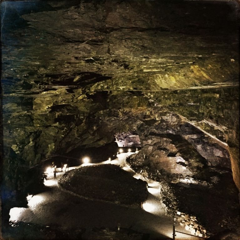 Carnglaze Cavern Cornwall - Main cave